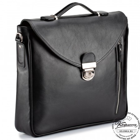 Кожаный портфель "Аскольд" (черный)