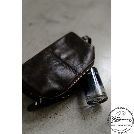 Кожаный несессер "Гремлин" (красный)