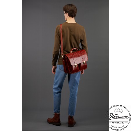 Кожаный портфель "Джозеф" (черный)