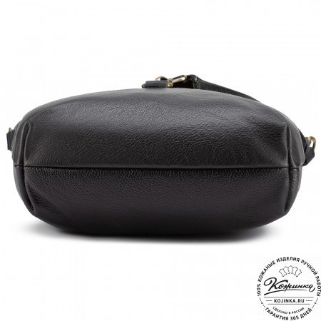 Кожаная сумка "Верона" (чёрная)