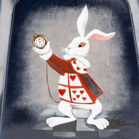 Женский кожаный рюкзак "Джорджия"  "Белый кролик" 