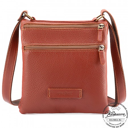 Кожаная сумка "Цезарь" (рыжая)