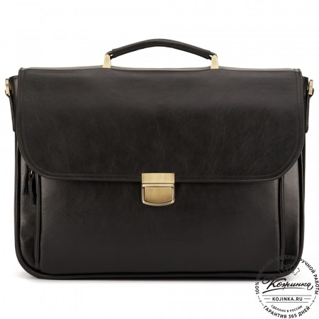Кожаный портфель "Даниэль" (чёрный)