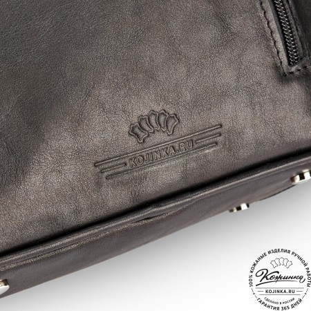 Женский кожаный рюкзак "Гермиона" (чёрный)