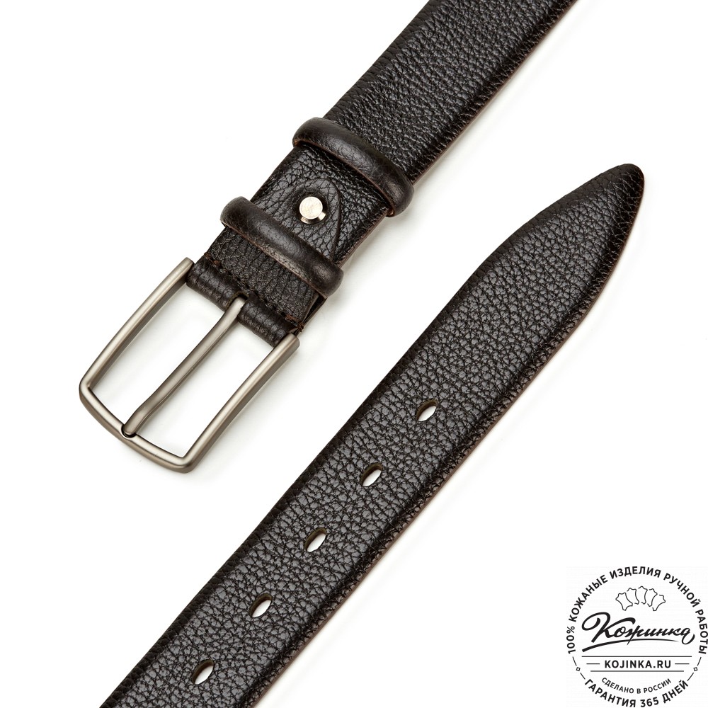 Кожаный ремень "Конан" (коричневый)