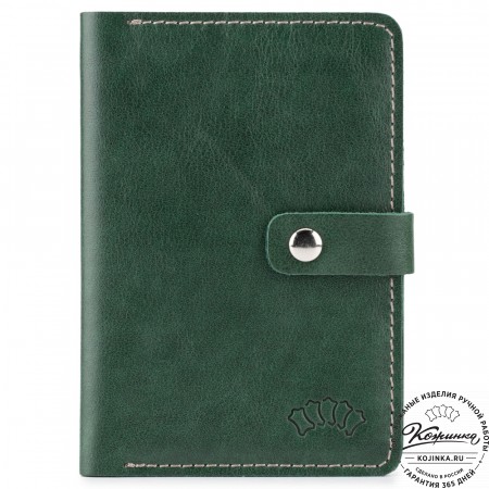 Кожаный бумажник водителя "Дакар" (зелёный)