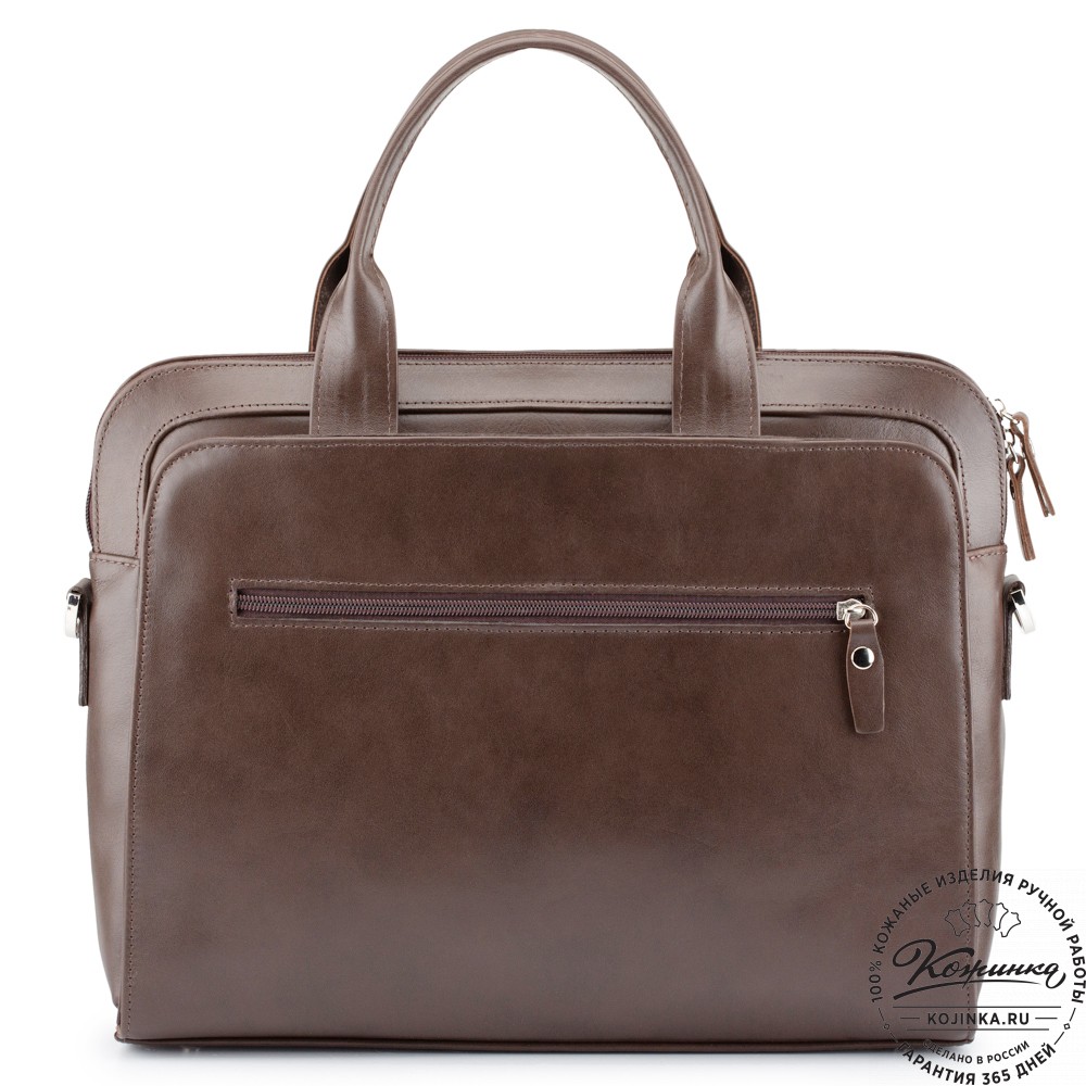 Женская кожаная сумка "Батерфляй" (коричневая гладкая кожа)