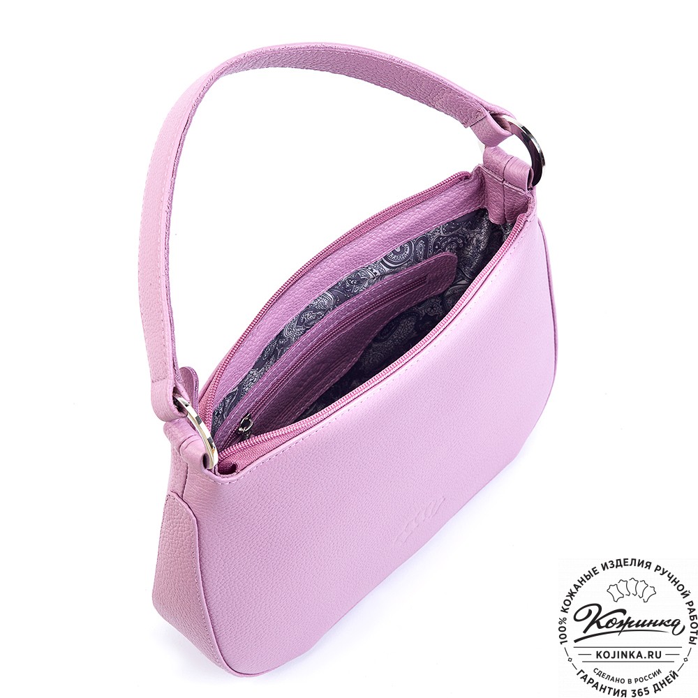 Женская кожаная сумка "Каролина" (сирень)