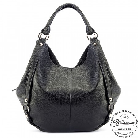 Женская кожаная сумка "Миллениум" (чёрная)