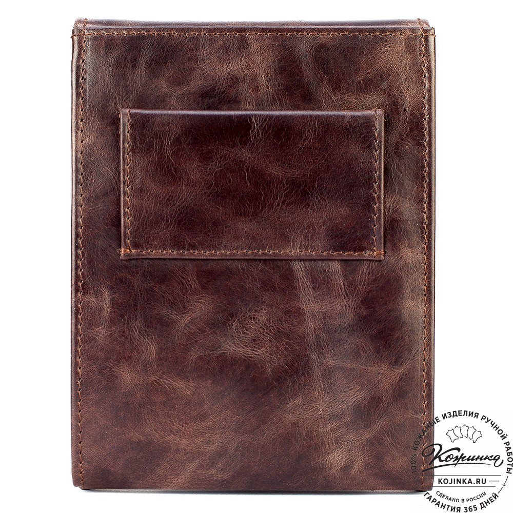 Кожаная сумка "Чикаго" (тёмно-коричневый антик)