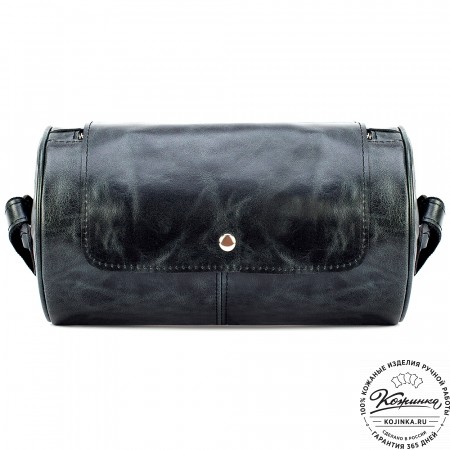 Кожаная сумка "Джерри" (чёрный антик)
