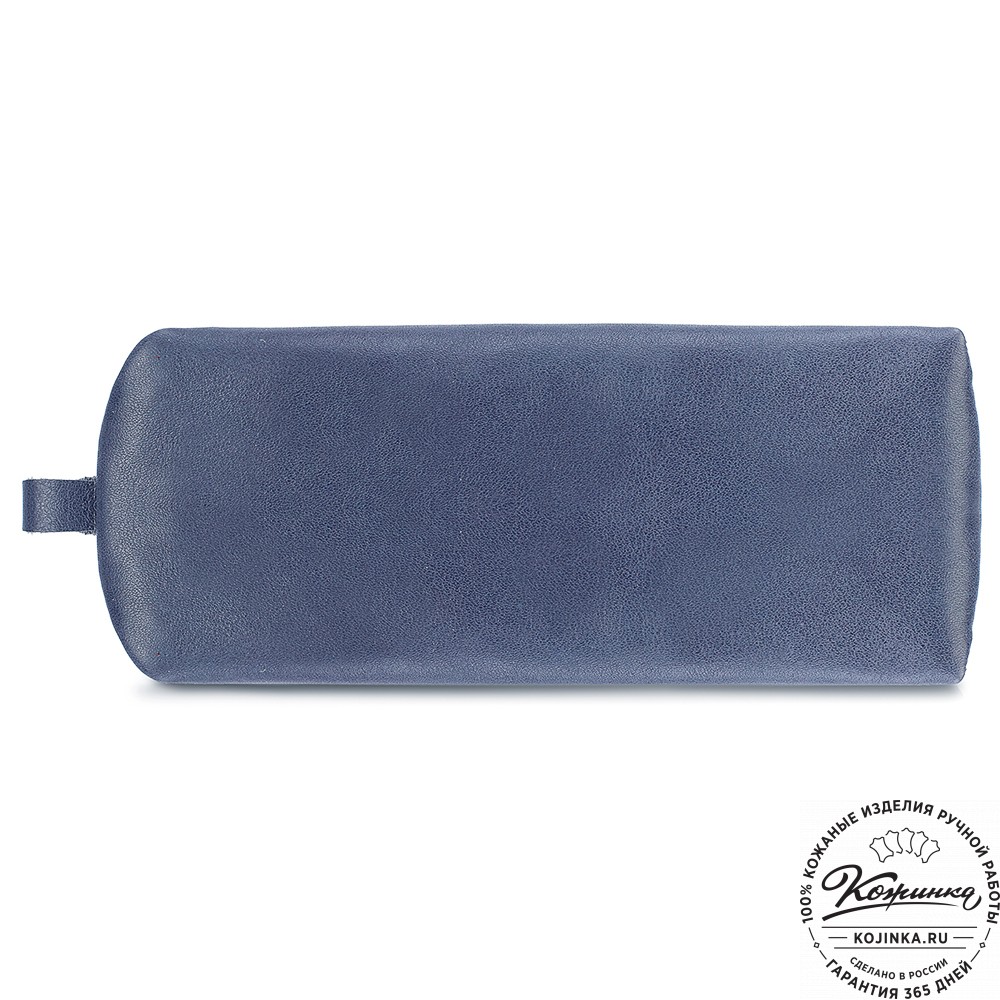 Кожаная ключница "Соло" (синяя)