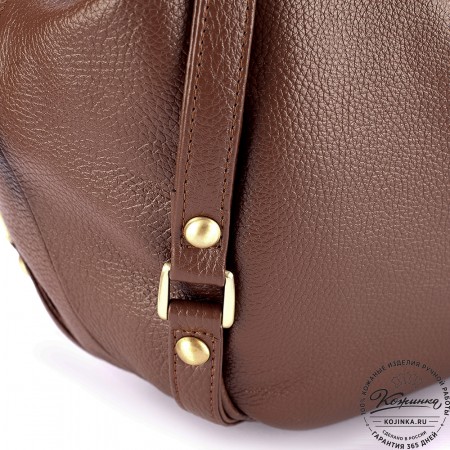 Женская кожаная сумка "Миллениум" (светло-коричневая)