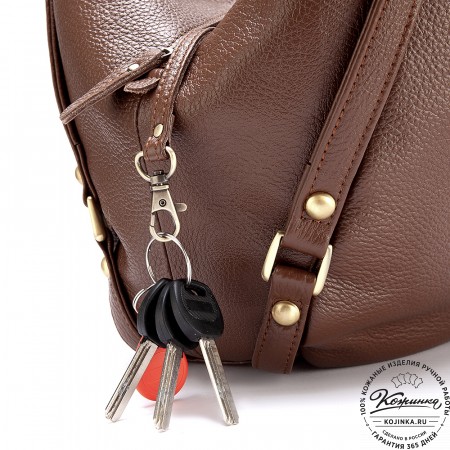 Женская кожаная сумка "Миллениум" (светло-коричневая)