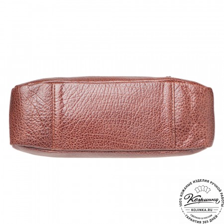 Женская кожаная сумка "Агата" (коричневая)