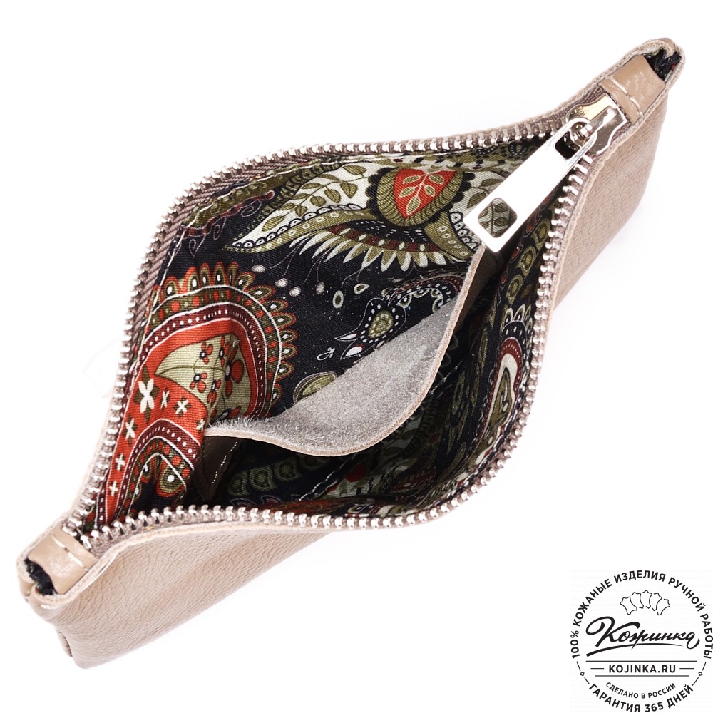 Женская кожаная сумка "Трио" (жёлтый/капучино/олива)