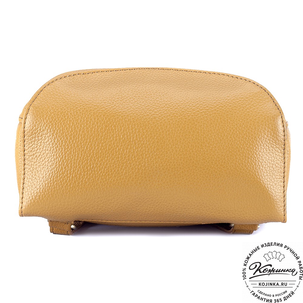 Женский кожаный рюкзак "Ассоль" (охра)