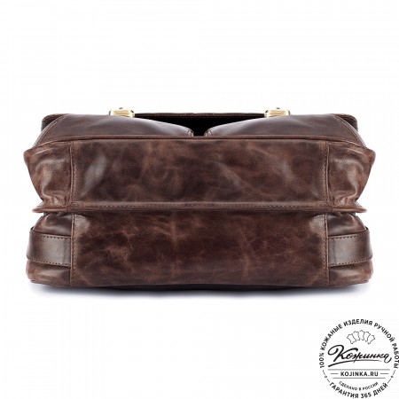 Кожаный портфель "Джозеф" (тёмно-коричневый антик)