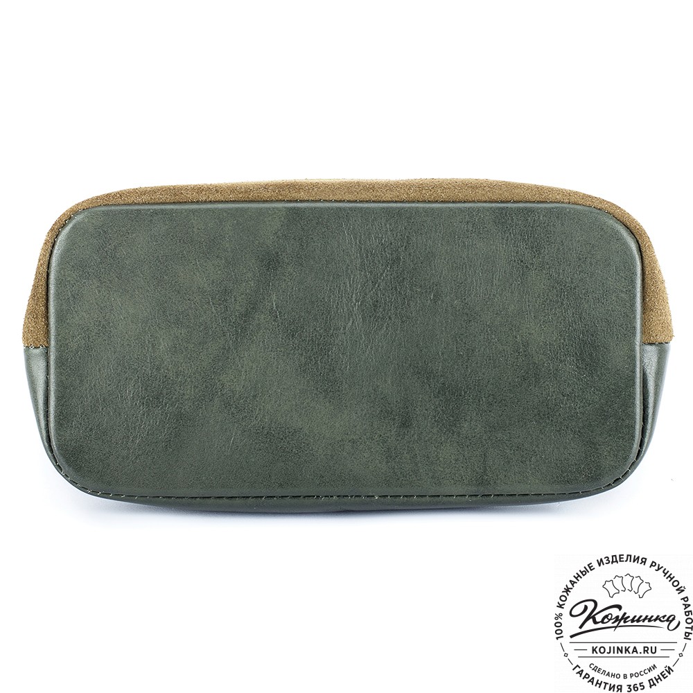 Женская кожаная сумка "Саманта" (олива)