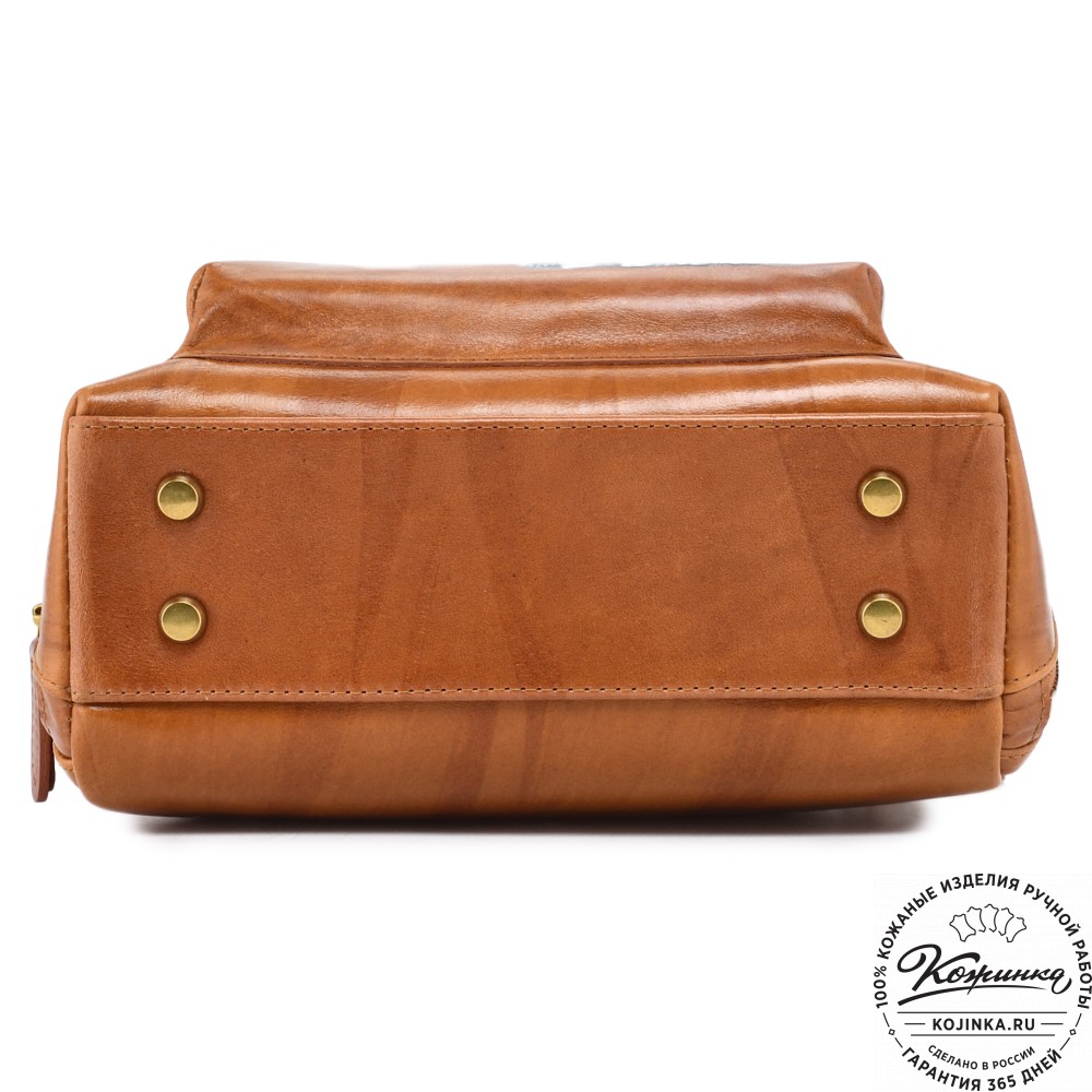 Женская кожаная сумка "Крис" "Кролики чудики"