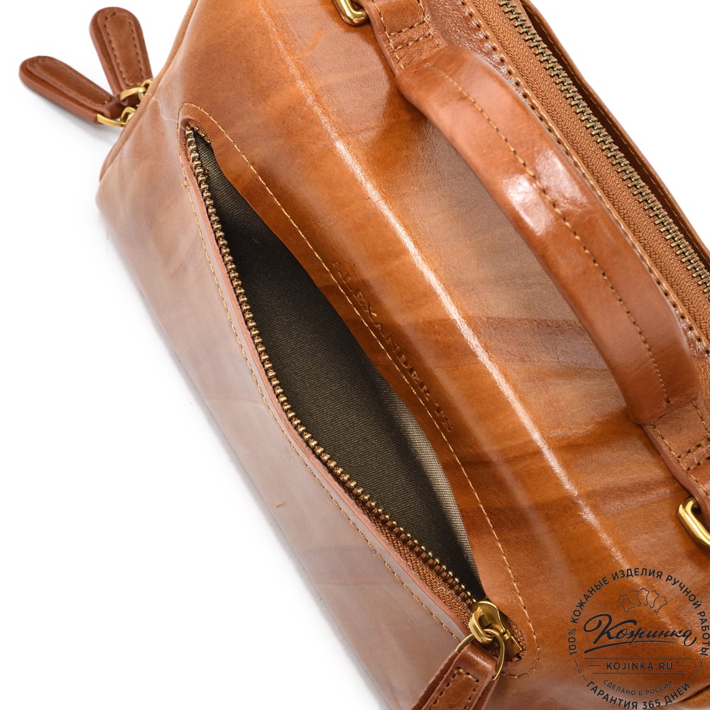 Женская кожаная сумка "Крис" "Кролики чудики"