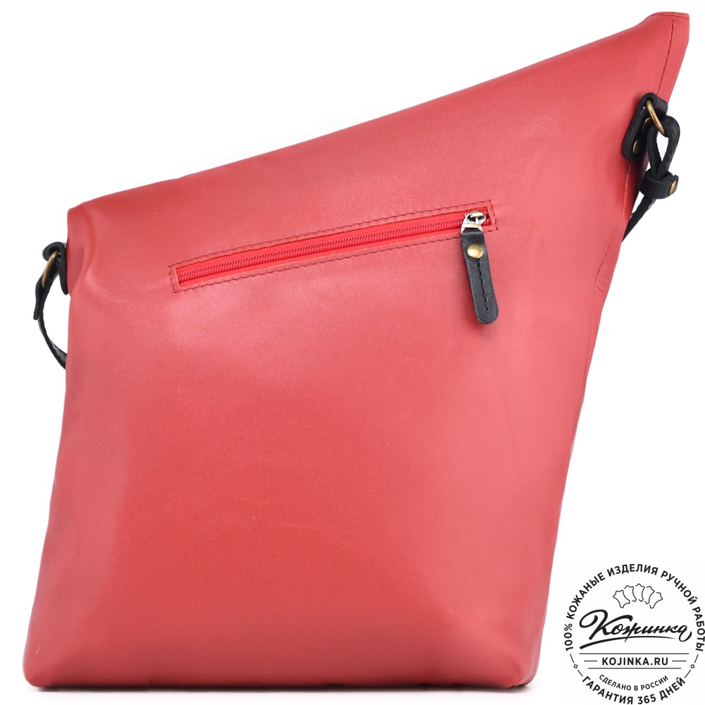 Кожаная сумка "Верона" (красная)