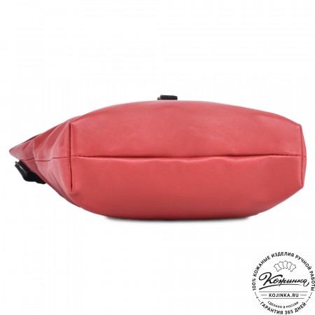 Кожаная сумка "Верона" (красная)