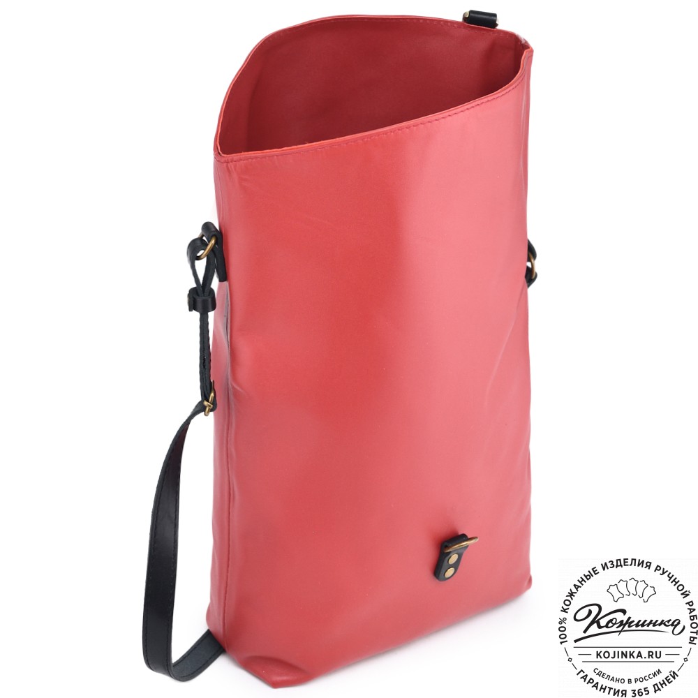 Кожаная сумка "Верона" (красная)