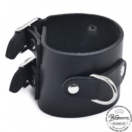 Кожаные наручники "Isold" (чёрные)