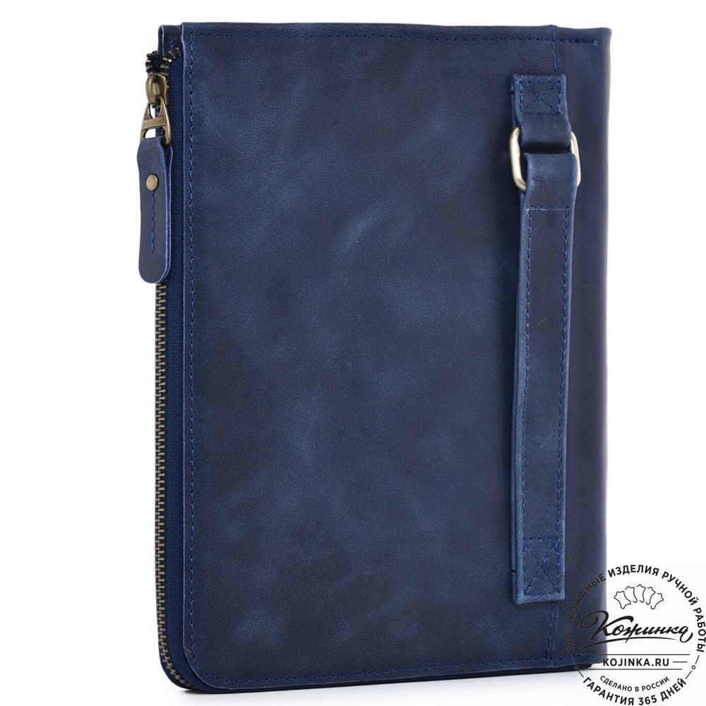  Кожаная папка для документов "Кейптаун" (синий антик) 