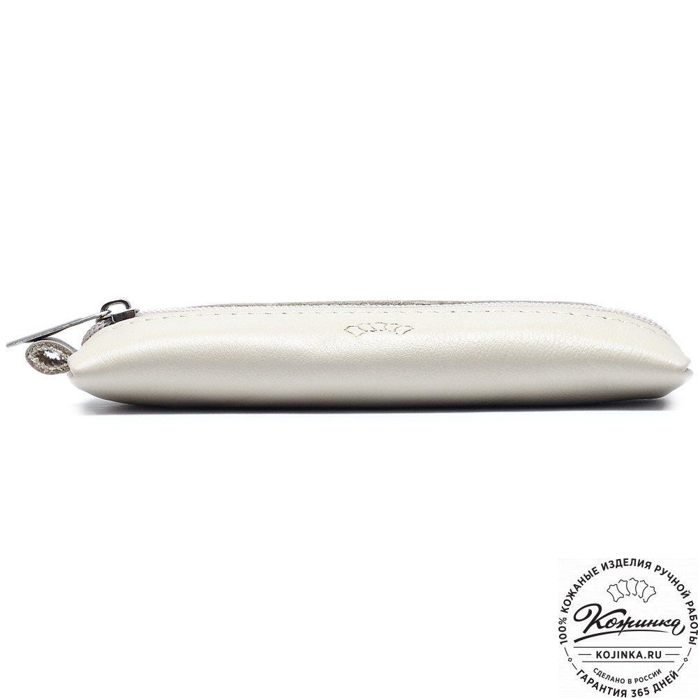  Кожаная ключница «Соло» (бежевая) 