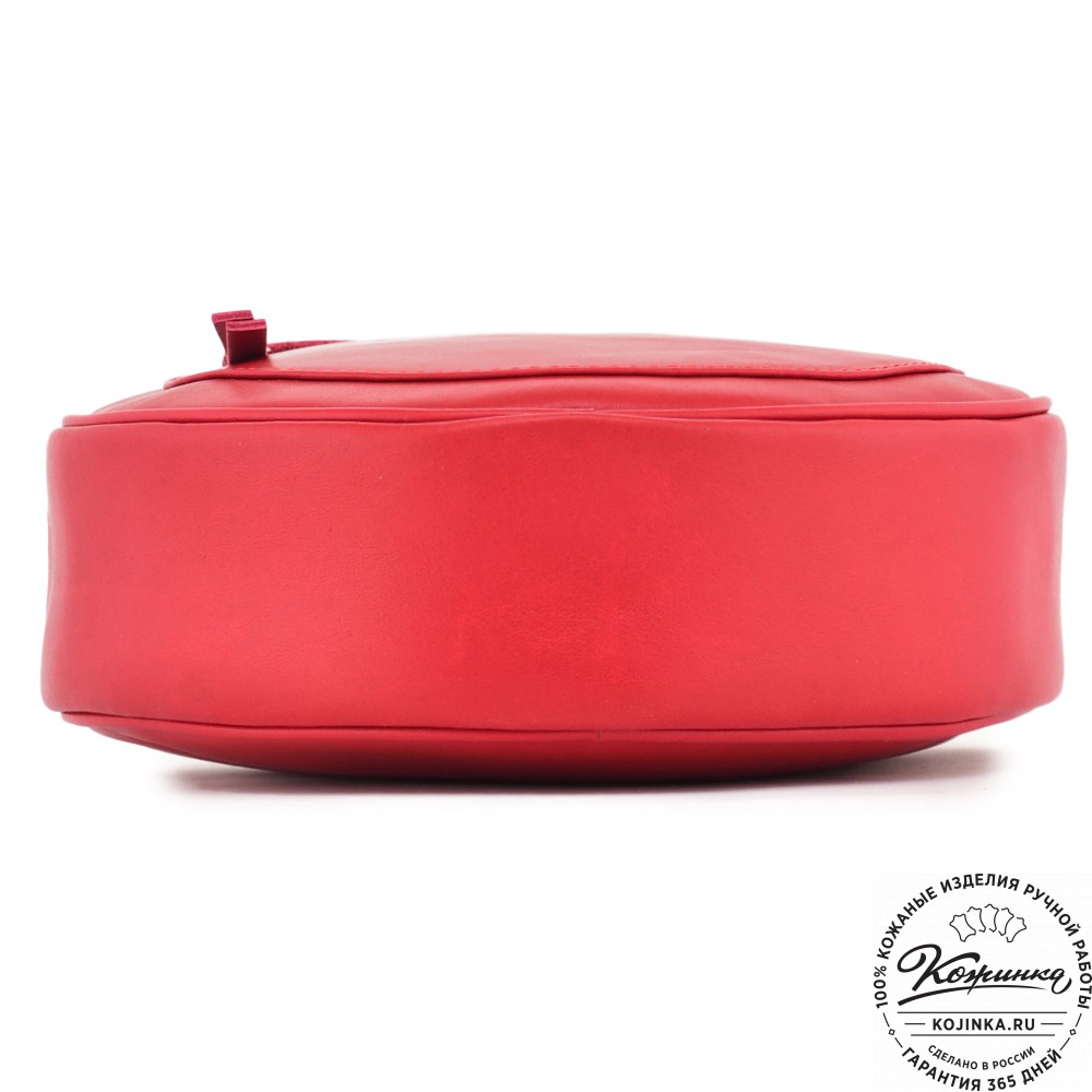  Женская кожаная сумка "Дарья" (красная) 