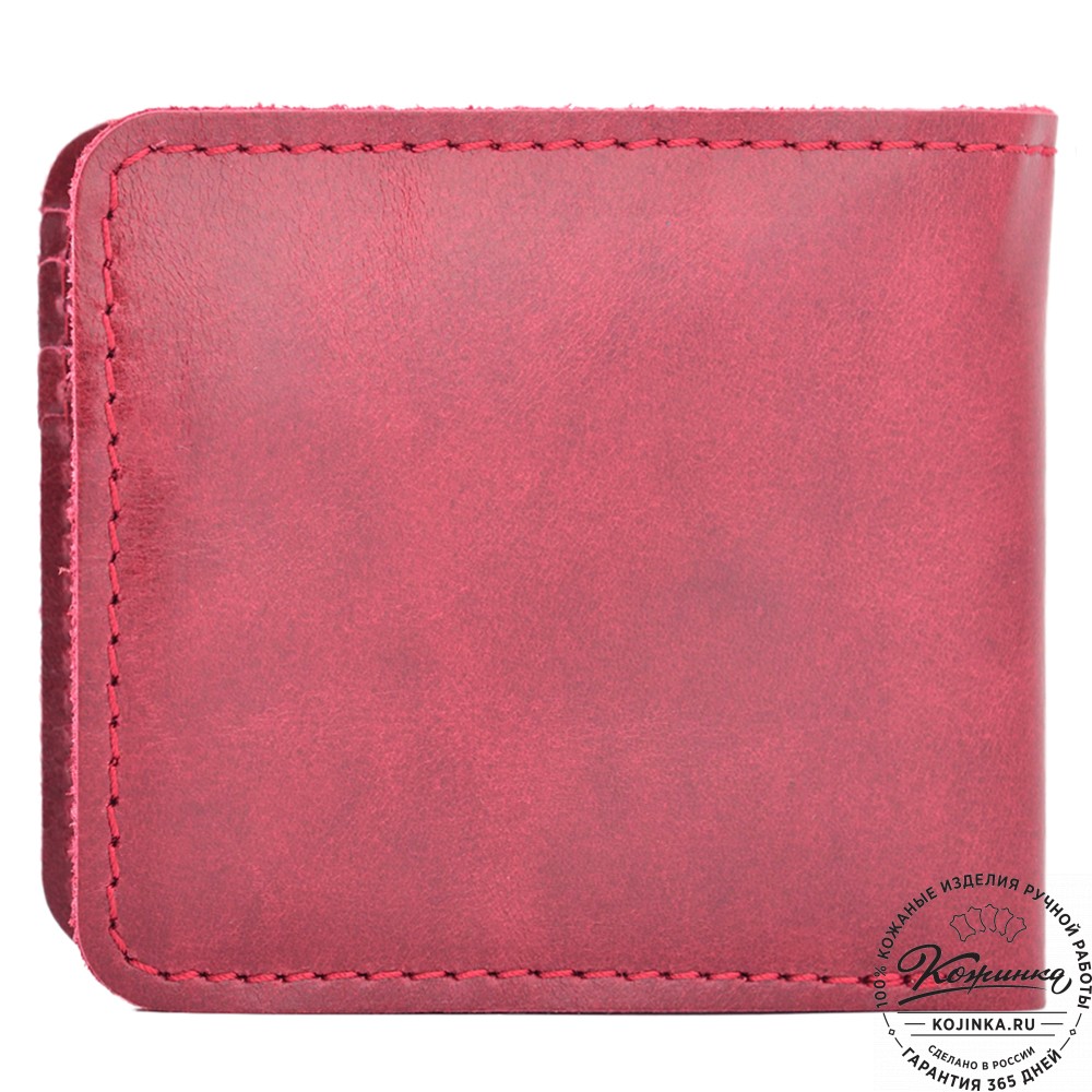  Кожаный бумажник "Рокки" (бордо антик)