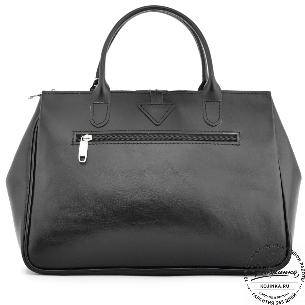  Женская кожаная сумка "Шампань" (черная)