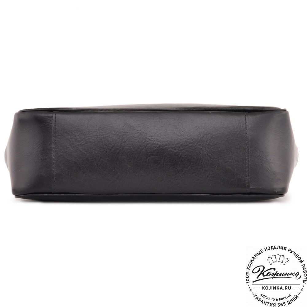  Женская кожаная сумка "Шампань" (черная)