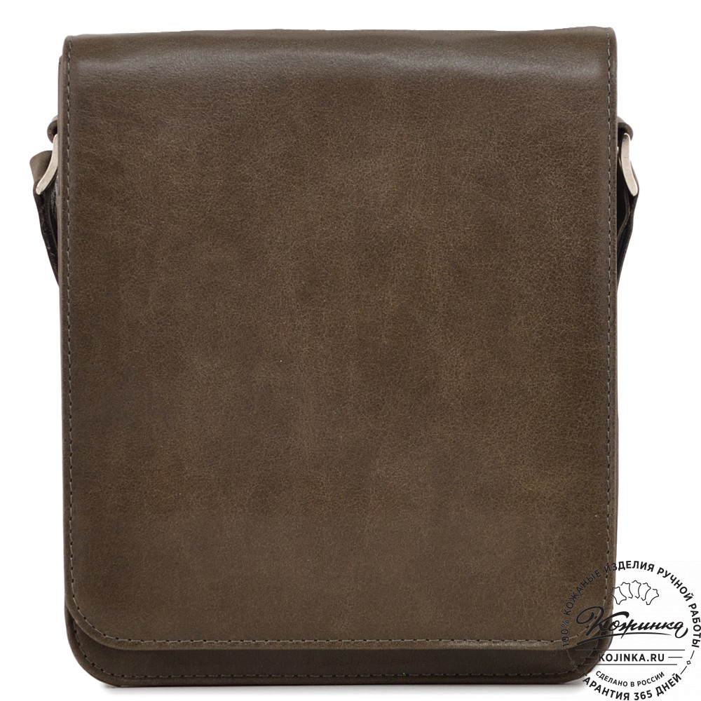 Мужская кожаная сумка "Таллин" (олива)