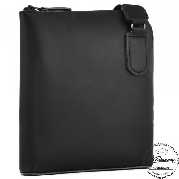  Кожаная сумка "Родос" (черная) . фото 1