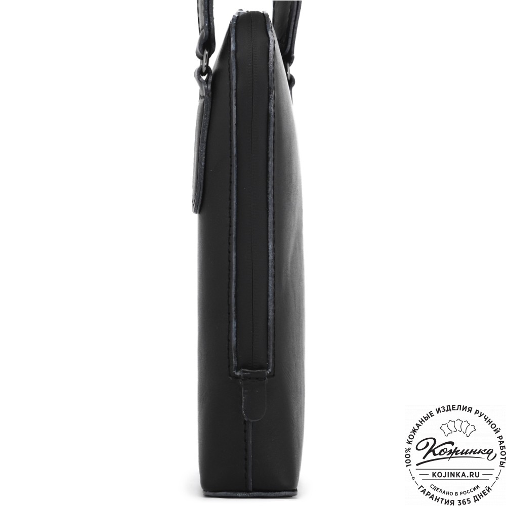  Кожаная сумка "Родос" (черная) 