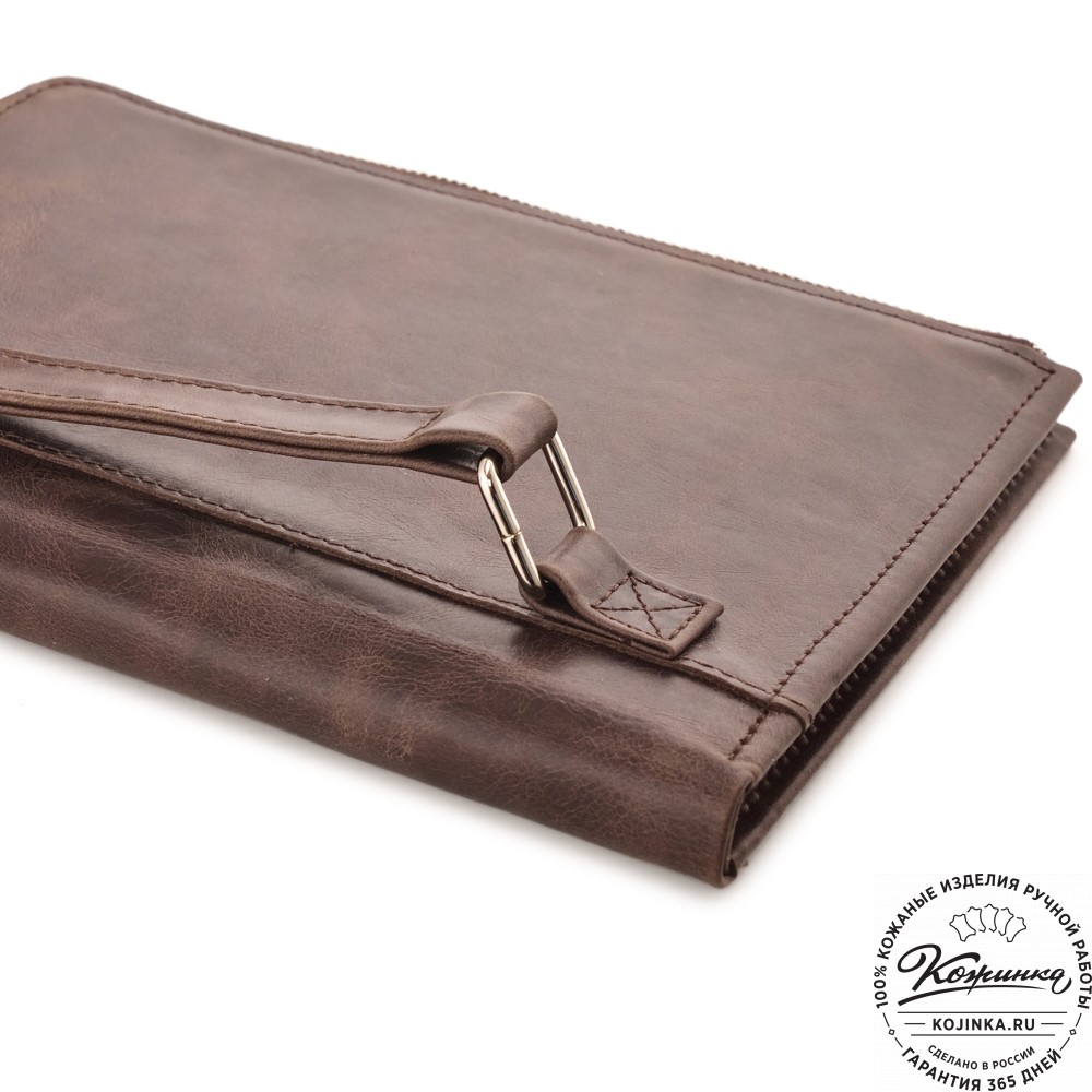 Кожаная папка для документов "Кейптаун" (темно-коричневый антик)