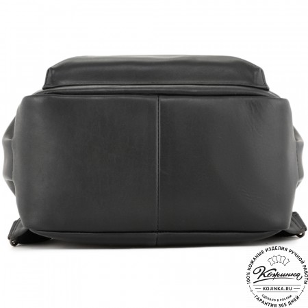 Кожаный рюкзак "Дунай" (черный)