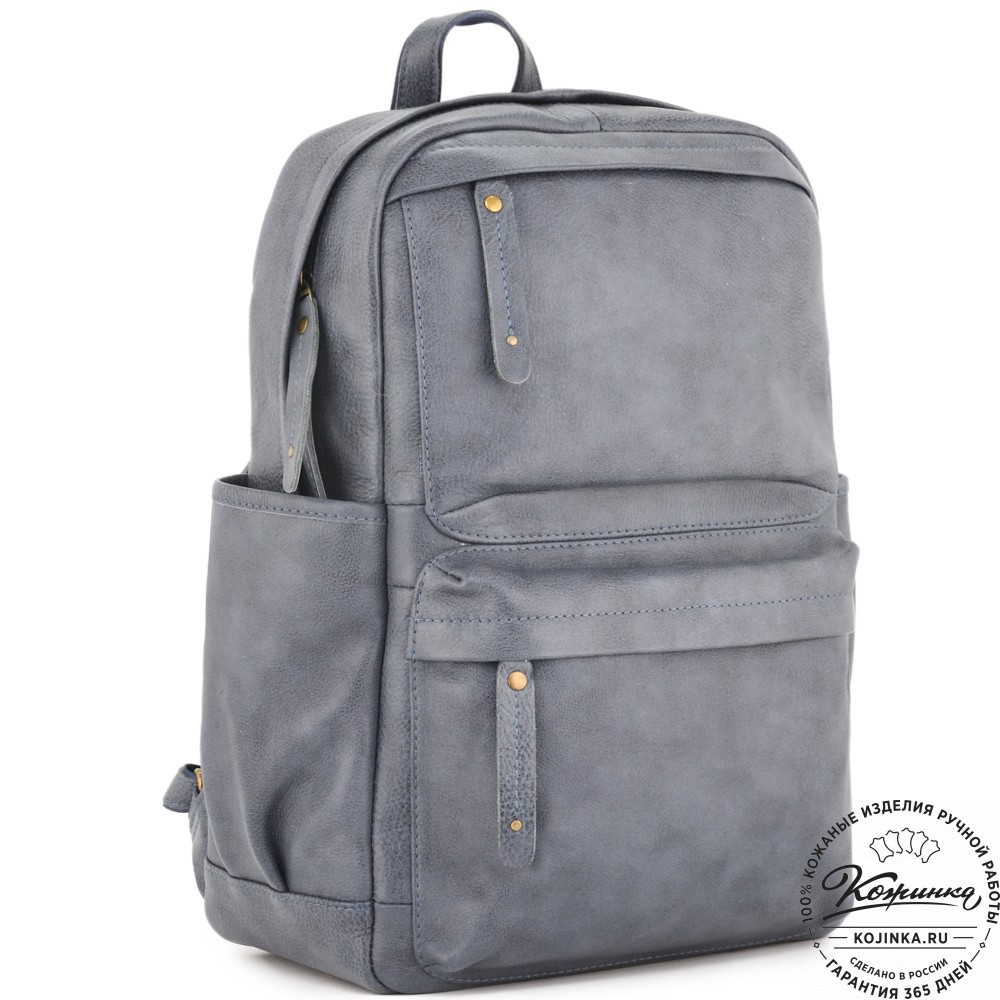 Кожаный рюкзак "Дунай" (джинс)