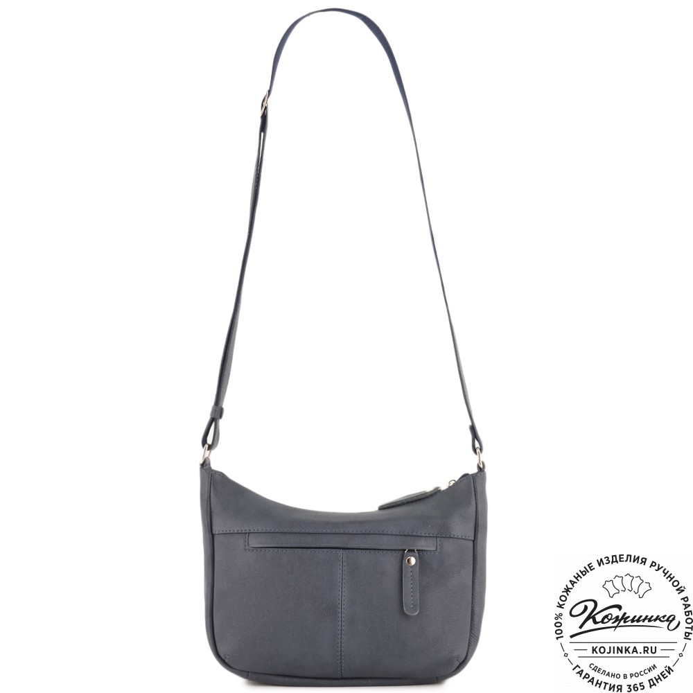 Женская кожаная сумка "Нева" (джинс)