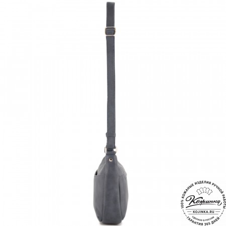 Женская кожаная сумка "Нева" (джинс)