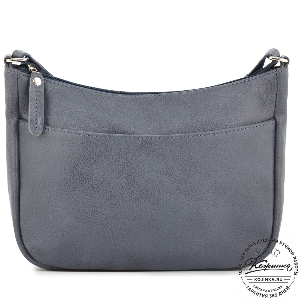Женская кожаная сумка "Нева" (джинс)
