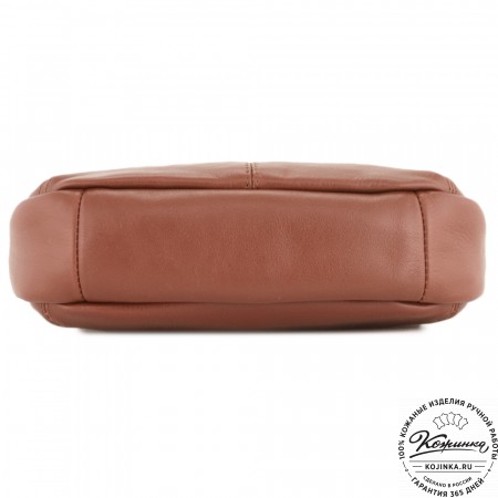 Женская кожаная сумка "Нева" (коньяк)