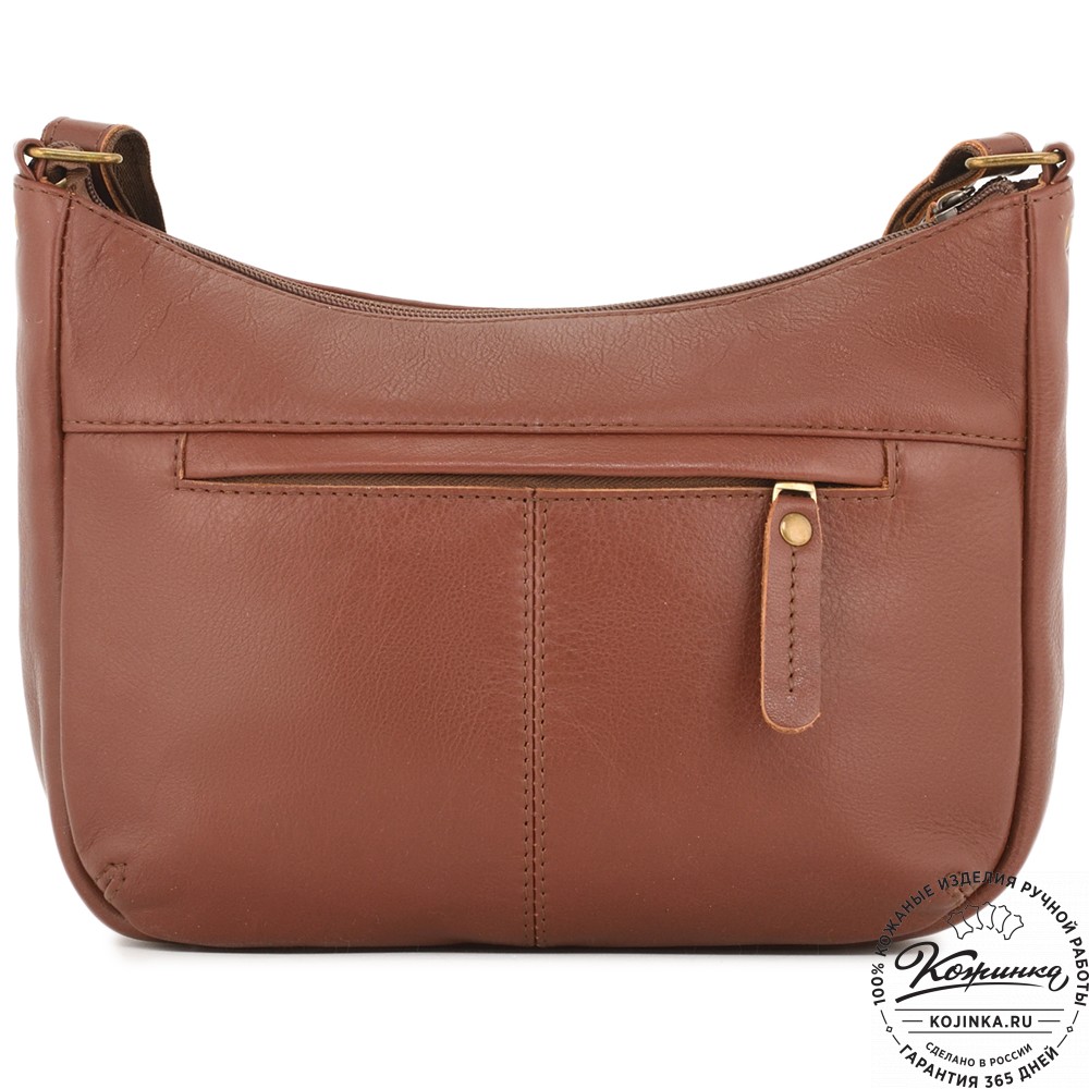 Женская кожаная сумка "Нева" (коньяк)