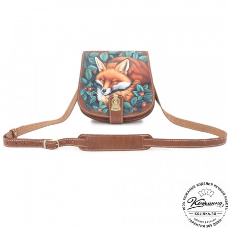 Кожаная сумка ручной работы "Джульетта-нью" "Лиса"