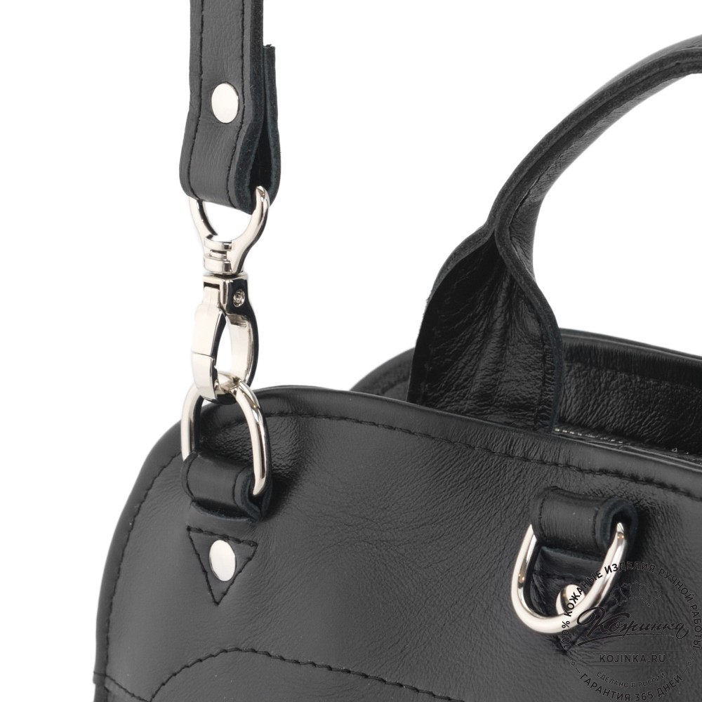 Кожаный рюкзак "Греция" "Летний луг" (черный)