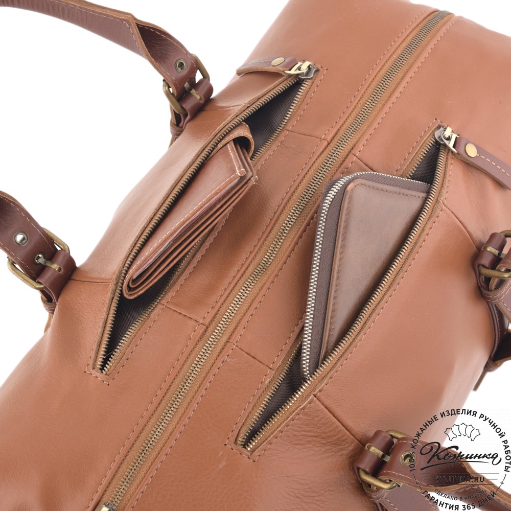 Дорожно-спортивная сумка "Вашингтон" (рыжая)