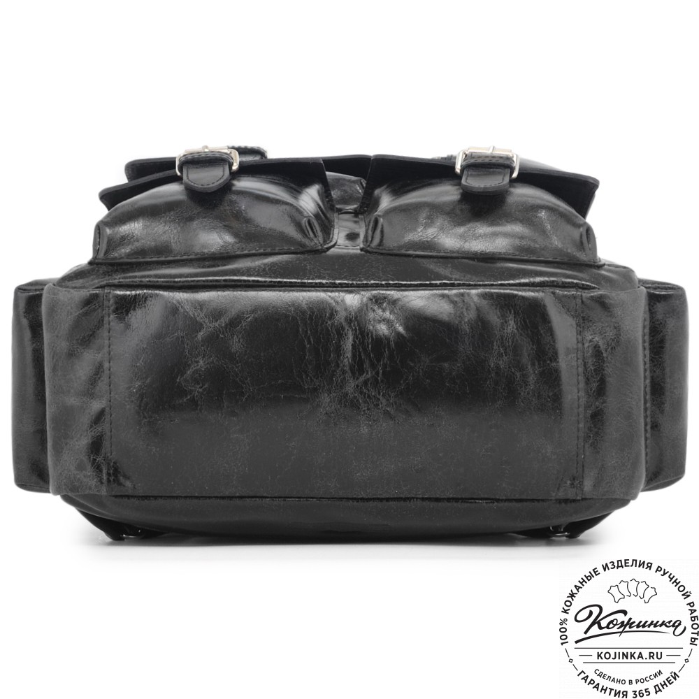 Кожаный рюкзак "Вассерман" (черный антик)
